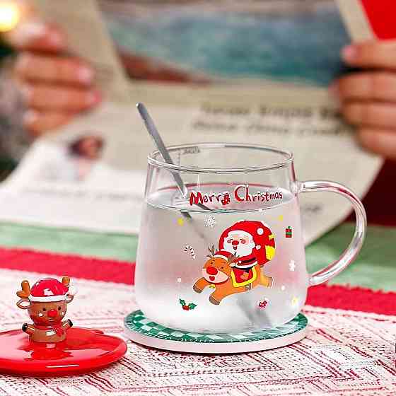 Кружка з кришкою новорічна Merry Christmas 2 13669 450 мл Киев