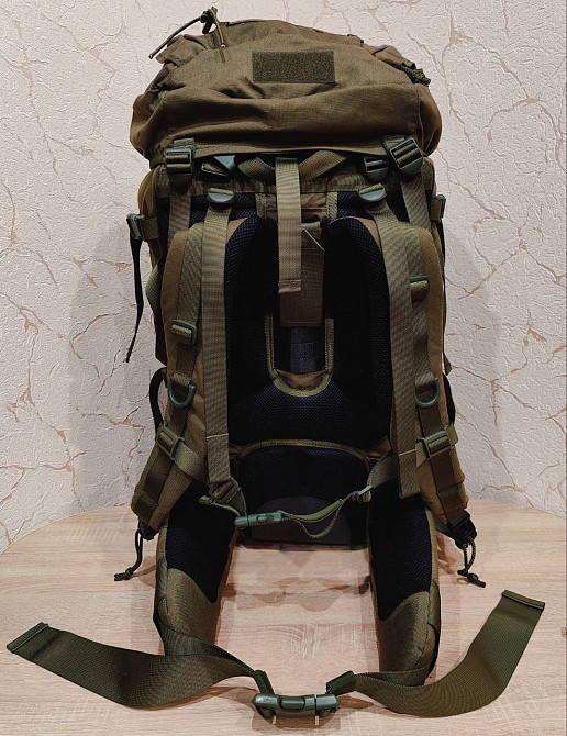 Великий польський туристичний тактичний рюкзак 987B/MON на 100 літрів Роздільна - зображення 6