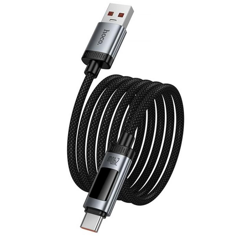 Дата кабель Hoco U148 Lord with display USB to Type-C 100W (1.2m) Херсон - изображение 6