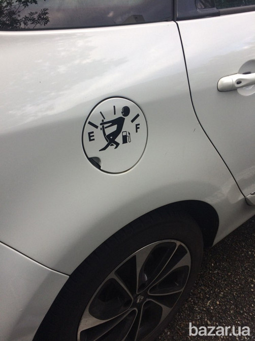 Наклейка на авто на крышку бака авто Черная Бориспіль - зображення 5