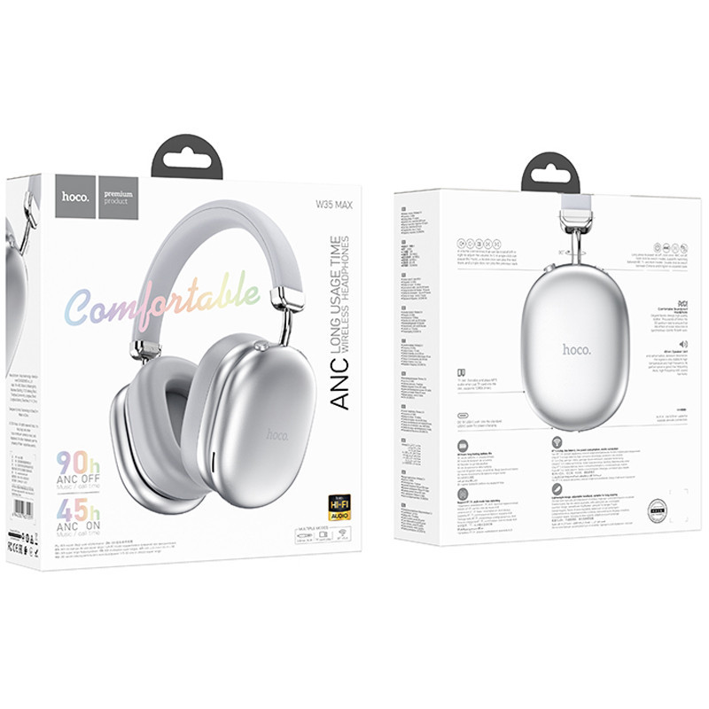 Накладные беспроводные наушники Hoco W35 Max Auspicious ANC Херсон - зображення 3