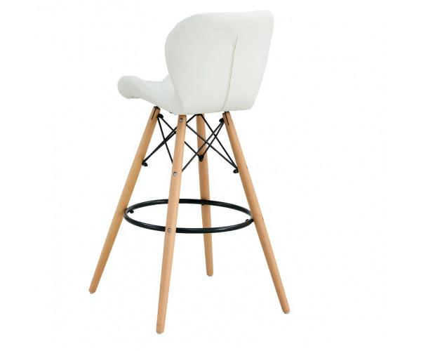 Стілець Стар H барний високий білий Дніпро - зображення 4