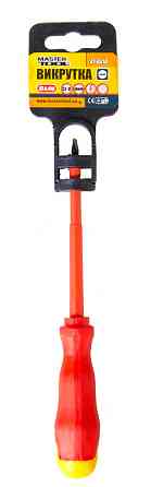 Отвёртка диэлектрическая шлицевая MASTERTOOL SL4х100 мм 1000 V 47-0410 Харьков
