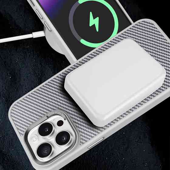 Уценка Чехол TPU+PC Carbon Mirage with MagSafe для Apple iPhone 13 Pro Max (6.7") Херсон