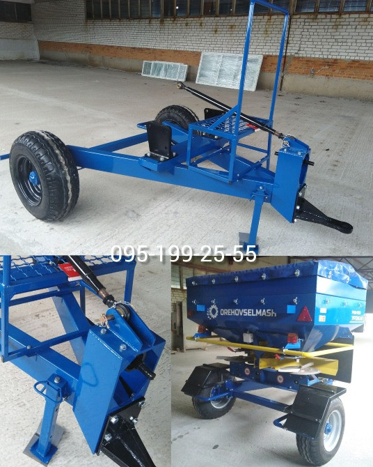 Візок причіпний універсальний ВПУ-2000 для розкидача мінеральних добрив РМД-1000 Дніпро - зображення 2