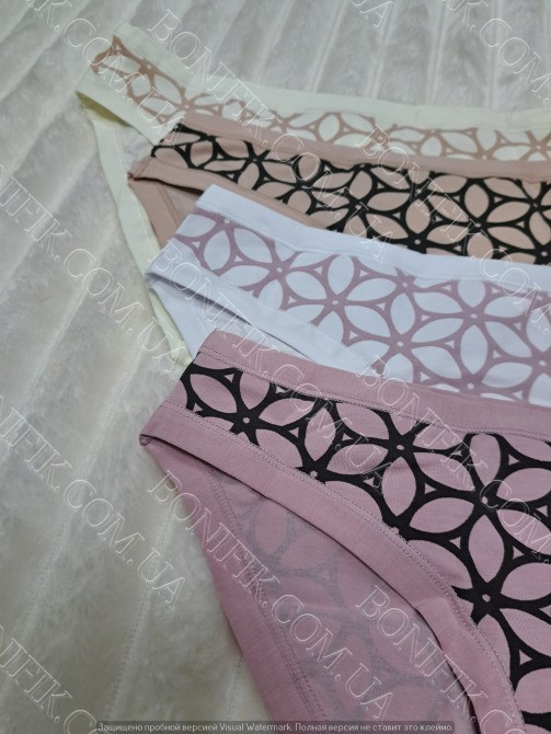 Цветные женские трусики-слип ТМ "Obrana" (арт. 200-30/3) Кривий Ріг - зображення 1