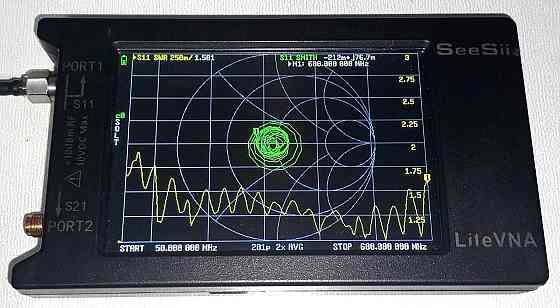 Антенна 75-600MHz 3dBi, до 25W, RG174 3 м SMA-female, на магнитном основании, для радиостанций Дніпро