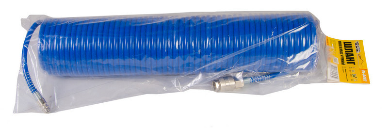 Шланг пневматический спиральный MASTERTOOL PU 15 атм 5,5х8 мм 15 м с быстросъемными соединениями 81- Харьков - изображение 2