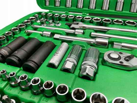 Профессиональный набор инструмента комбинированный 1/4", 3/8", 1/2" 163ед. TOPTUL GCAI163R Харків