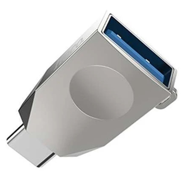 Адаптер Hoco UA9 Type-C OTG Silver Харків - зображення 3