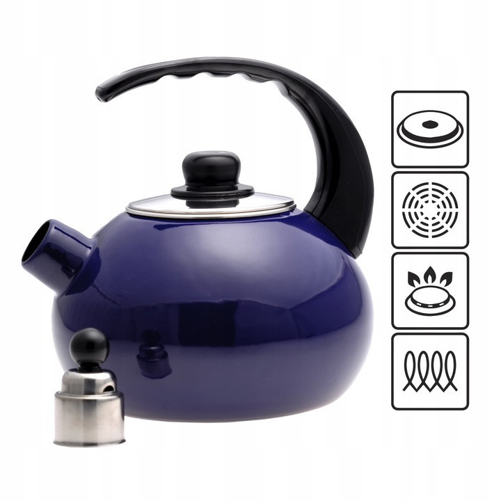 Чайник Kamille эмалированный со свистком 2.5 л KM-1039C Одесса - изображение 8
