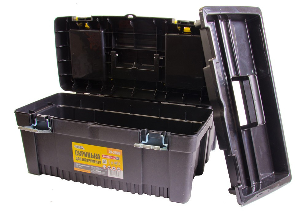 Ящик для инструментов MASTERTOOL с металлическими замками органайзеры 20" 510х245х235 мм 79-2520 Харьков - изображение 3