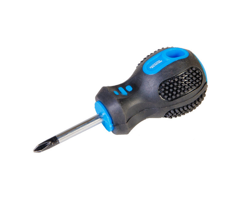 Отвёртка крестовая магнитная MASTERTOOL PH1х38 мм ручка с TPR покрытием 48-5138 Харків - зображення 1