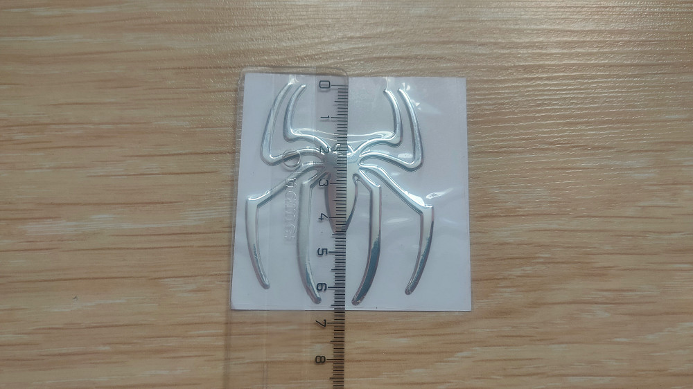 Наклейка на мото, авто Паук серебро Борисполь - изображение 3