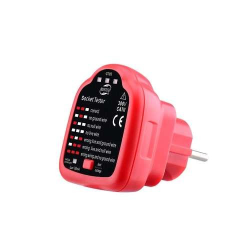 Тестер розеток с функцией проверки УЗО BENETECH GT85 Харків - зображення 2