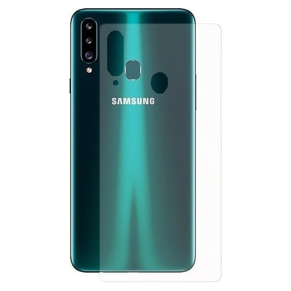 Задня захисна гідрогелева плівка DM для Samsung A20S Глянцева (Код товару:18768) Харків - зображення 4
