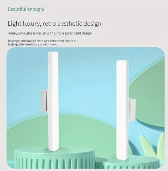 Світлодіодна акумуляторна магнітна лампа, довжина 30см Київ - зображення 4