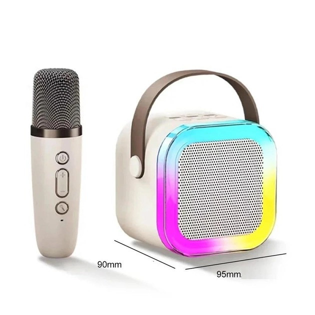 Караоке Світлодіодний бездротовий на 2 мікрофони, аудіо мікрофон дитяче караоке Одеса - зображення 7