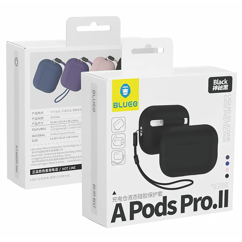 Силиконовый футляр BlueO Liquid silicone для наушников Airpods 4 Херсон - изображение 2