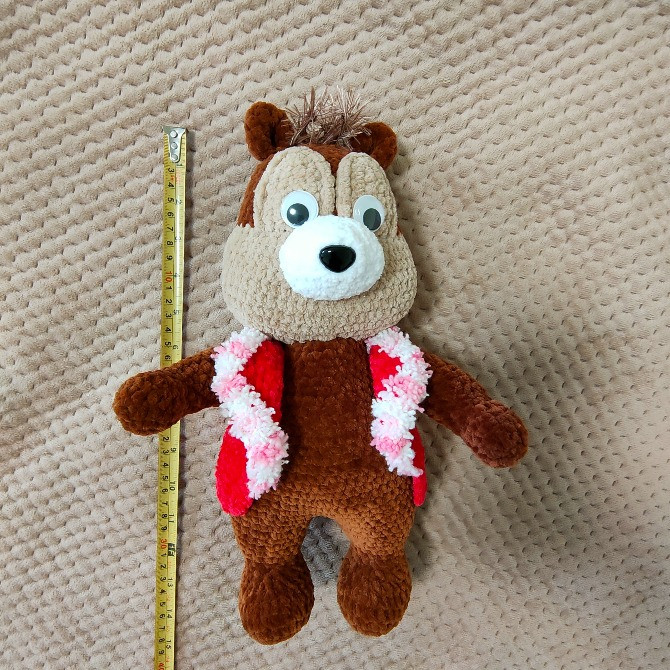 Іграшка м'яка Дейл бурундук рятівник в'язана мультяшний персонаж ручна робота Нововолынск - изображение 2