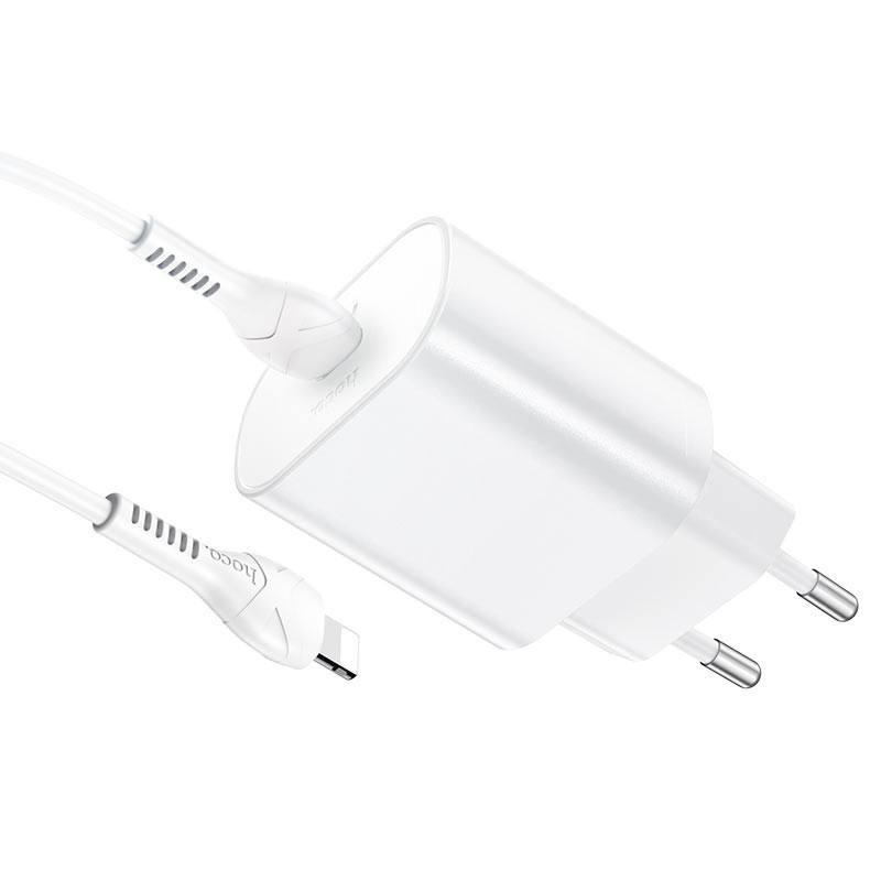СЗУ Hoco N22 Jetta PD25W (1USB-C) + кабель Type-C to Lightning Херсон - зображення 2
