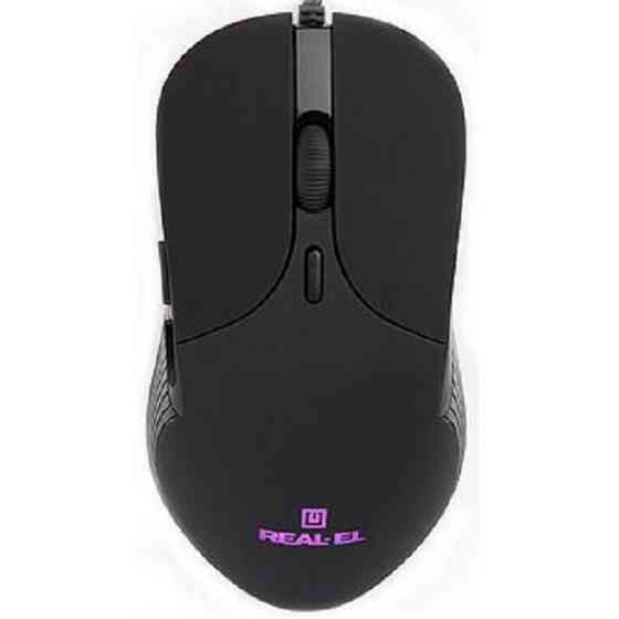 Мишка REAL-EL RM-295 USB Black (EL123200031) Харків