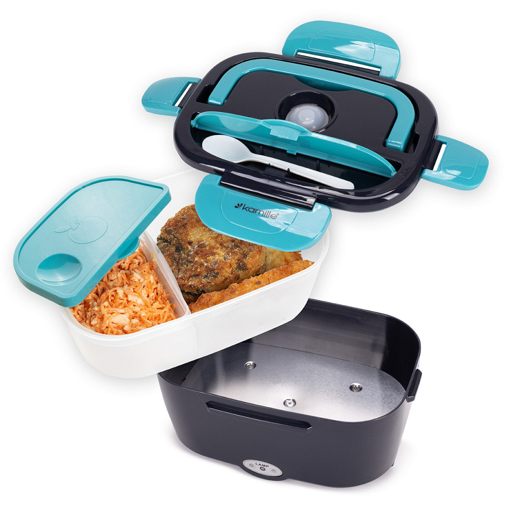 Ланч-бокс электрический с подогревом Кamille от 220В 1л т.серый Одесса - изображение 10