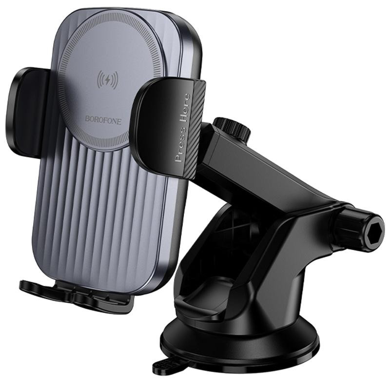 Автодержатель с БЗУ Borofone BH222 Leading 15W (center console) Херсон - зображення 1