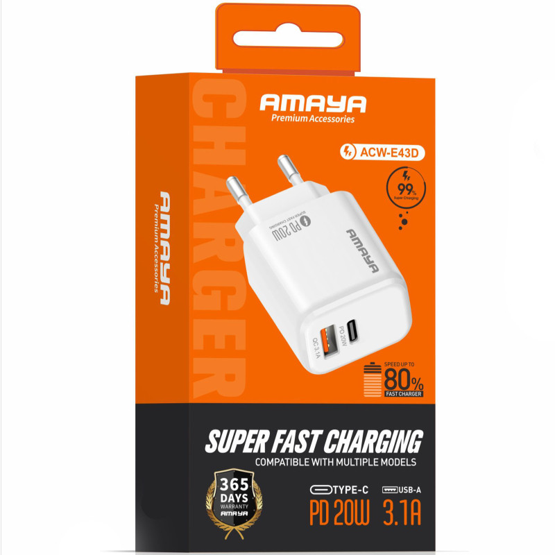 Уценка СЗУ Amaya E43D PD20W (1USB-A/1C) Херсон - изображение 2