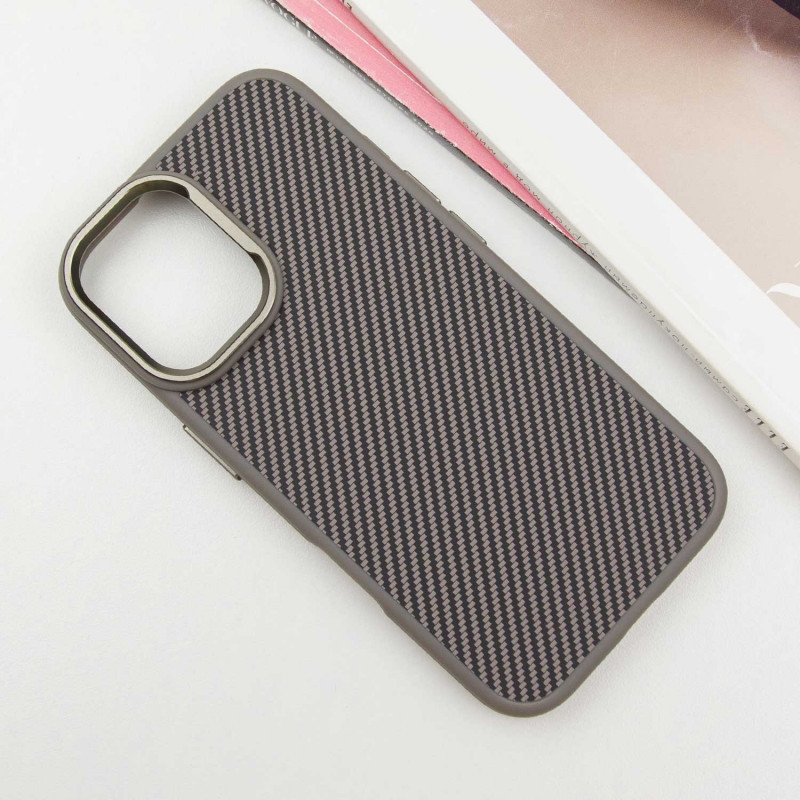 Чехол TPU+PC Carbon with Magnetic Fit для Apple iPhone 16 (6.1") Херсон - зображення 10