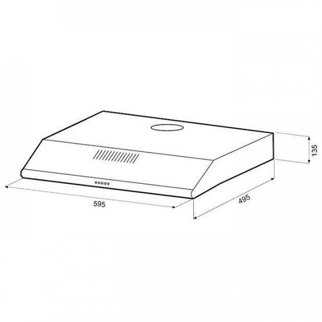 Вытяжка кухонная настенная Grunhelm GVP 220 I (400 м3/ч, нержавеющая сталь) 128659 Київ - зображення 3