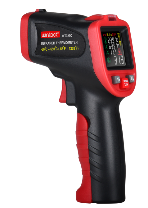 Пирометр (термогигрометр, термопара) -50-650°C WINTACT WT323C Харьков - изображение 1