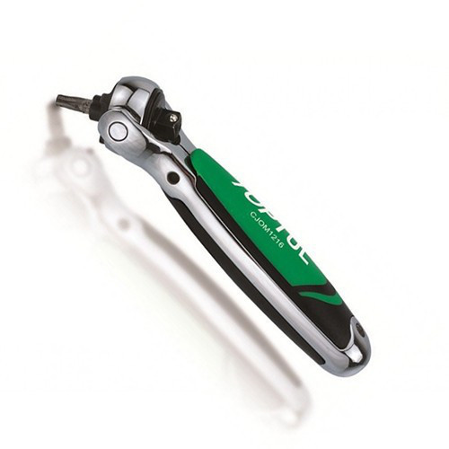 Трещотка 3/8" + держатель бит с шарниром (360°) TOPTUL 72 зуба CJOM1216 Харьков - изображение 1