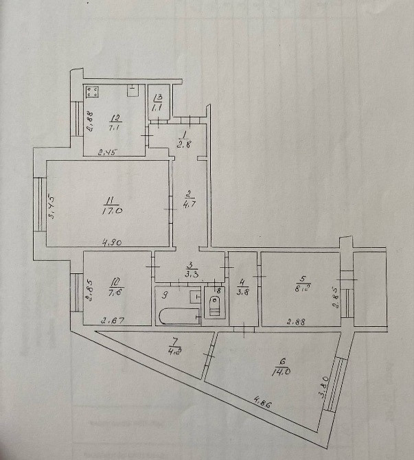 Продається велика і простора чотирикімнатна квартира в одному з найпопулярніших районів Лівого берег Кам'янське (Дніпродзержинськ) - зображення 11