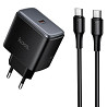 СЗУ Hoco C159A Upgrade PD65W (1USB-C) + кабель Type-C to Type-C Херсон