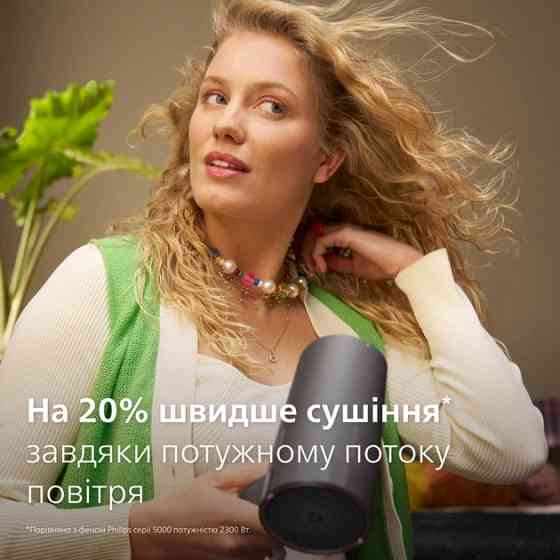 Фен Philips 7000 Series BHD713/10 1800 Вт серый Київ