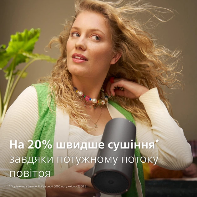 Фен Philips 7000 Series BHD713/10 1800 Вт серый Київ - зображення 3