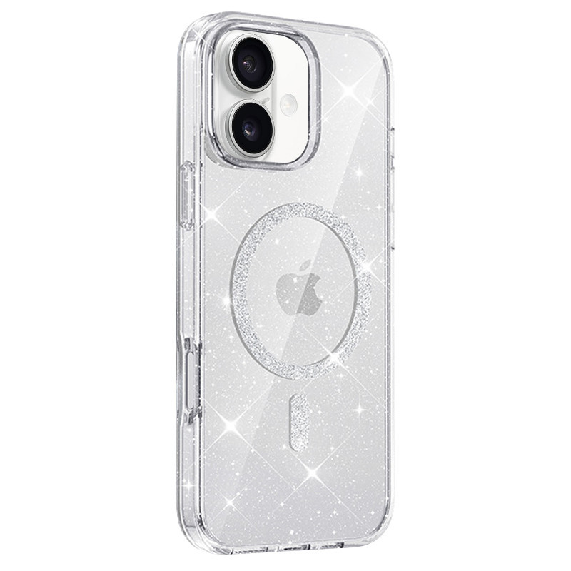 Чехол TPU Eclipse Sparkle Magnetic Fit для Apple iPhone 16 (6.1") Херсон - зображення 2