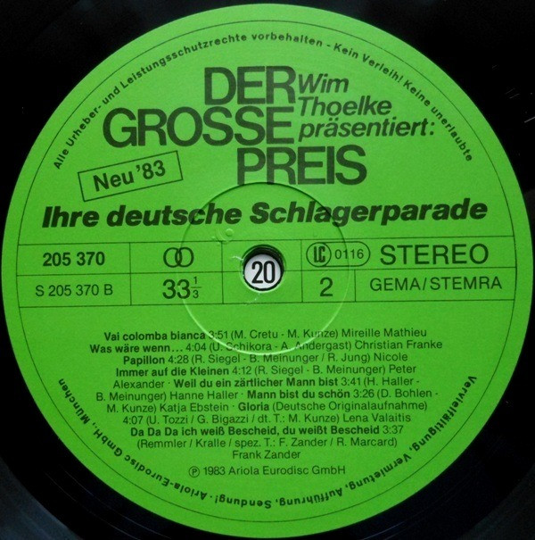 Виниловая пластинка – сборник немецких шлягеров Вінниця - зображення 4