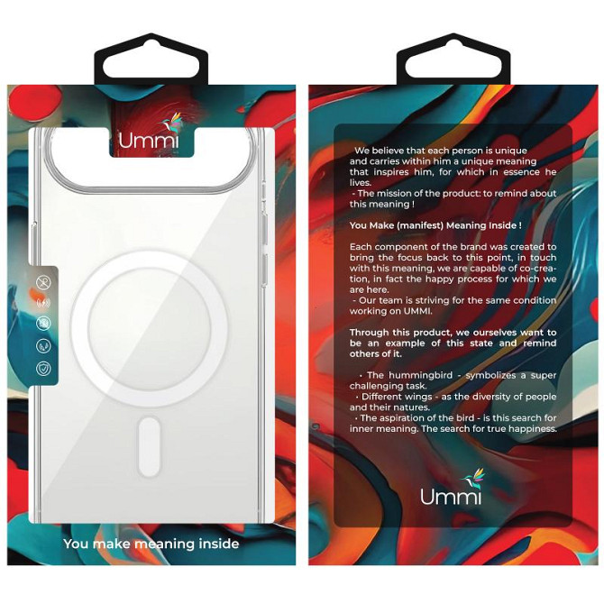 Чехол Ummi transparent with MagSafe для Apple iPhone 17 Air (6.5") Херсон - зображення 2
