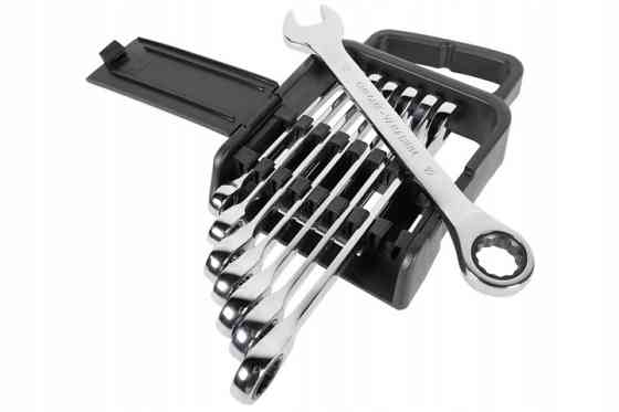 Набор ключей трещоточных комбинированных 8-19мм 8ед. СТАНДАРТ NGW8ST Харків