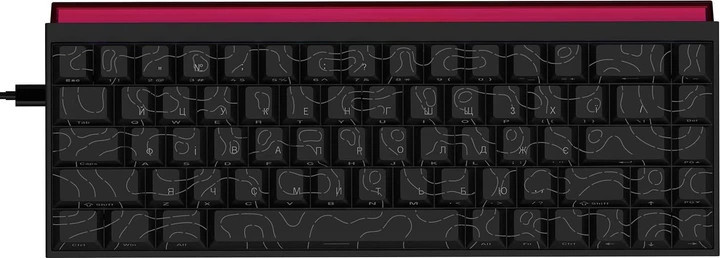 Клавиатура компьютерная проводная Ajazz NK68 Red switches Side Contour Black NK68-R-S-B черная Киев - изображение 1