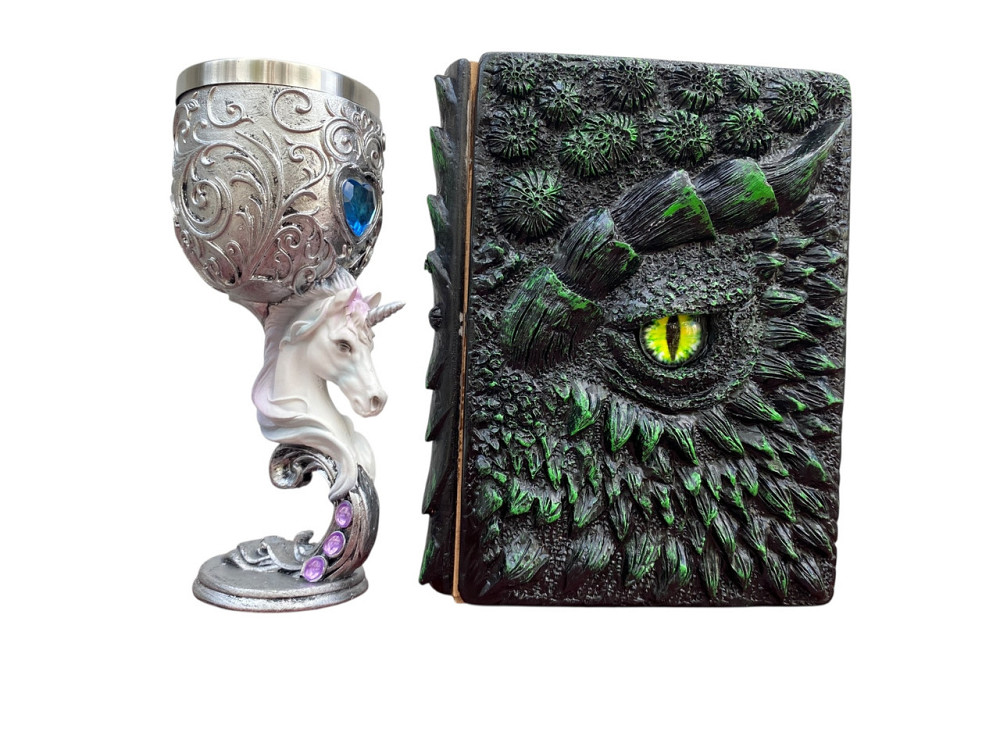 Подарочный набор Бокал 3D Единорог и Блокнот 3D «Око Лесного Дракона» Київ - зображення 1