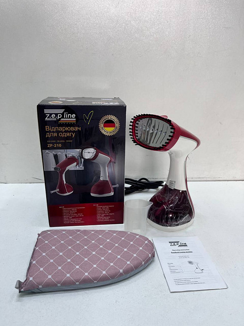 Отпариватель вертикальный ручной для одежды Zepline ZP-210-Red 3000 Вт красный Київ - зображення 4