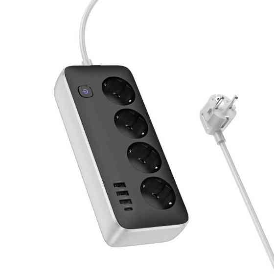 Удлинитель Hoco AC21 Sunlight 4-bit (1C/3A/4xSocket) (1.5m) Херсон