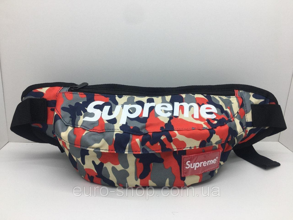 Поясная сумка Supreme Красный камуфляж сумка на пояс Киев - изображение 4