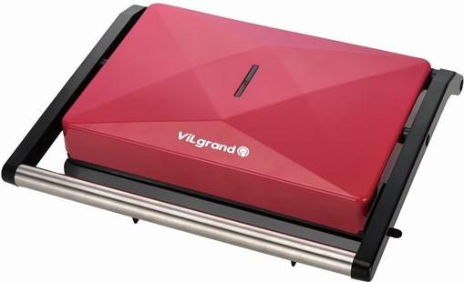 Электрогриль Vilgrand VSG-1011-red 1000 Вт Київ - зображення 1