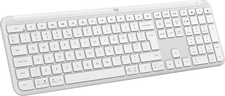 Клавиатура компьютерная безпроводная Logitech Signature Slim Wireless K950 Off White L920-012466 бел Київ - зображення 1