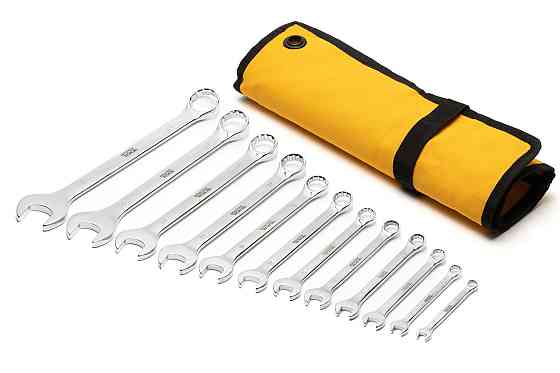 Ключи комбинированные MASTERTOOL SATIN FINISH набор 12 шт (8/10/12/13/14/15/17/19/22/24/27/30 мм) Cr Харьков