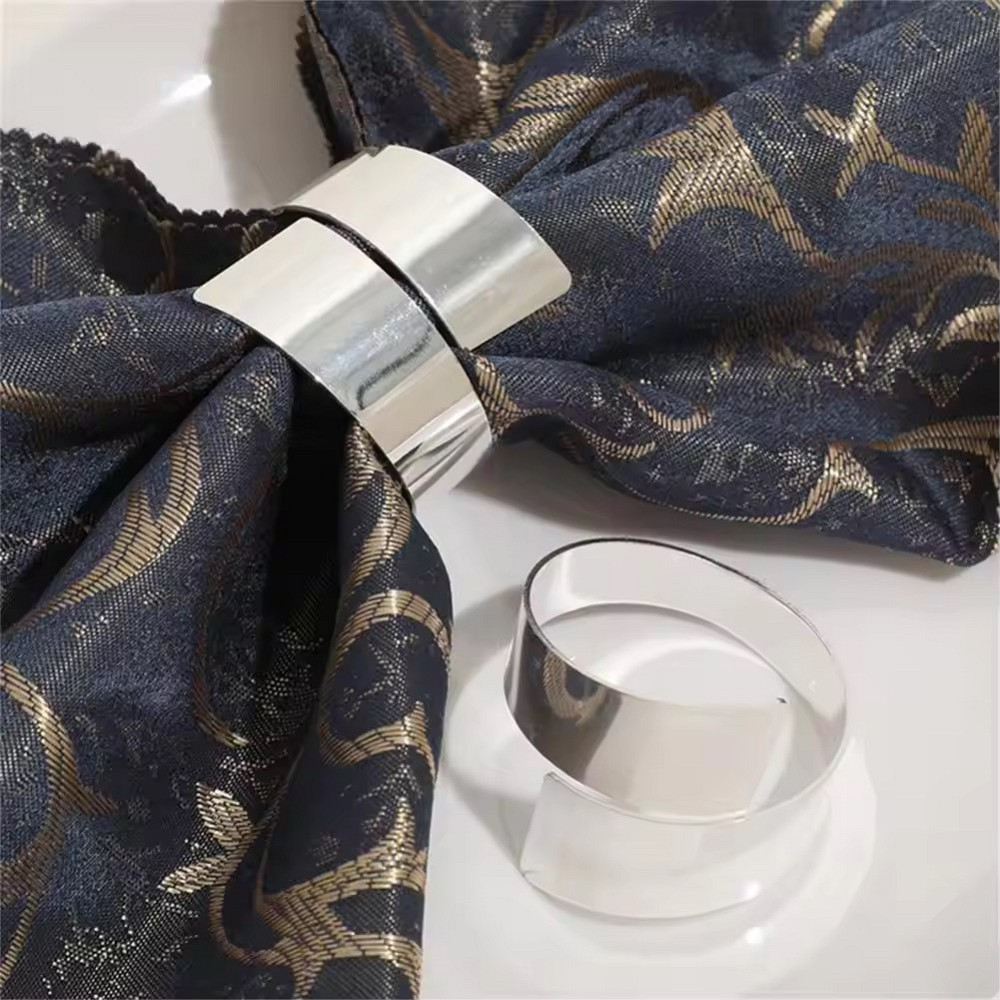 Набор колец для салфеток Leeseph Silver 6 шт Одеса - зображення 3